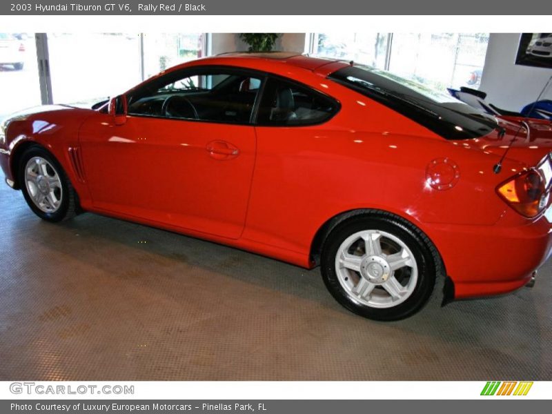 Rally Red / Black 2003 Hyundai Tiburon GT V6