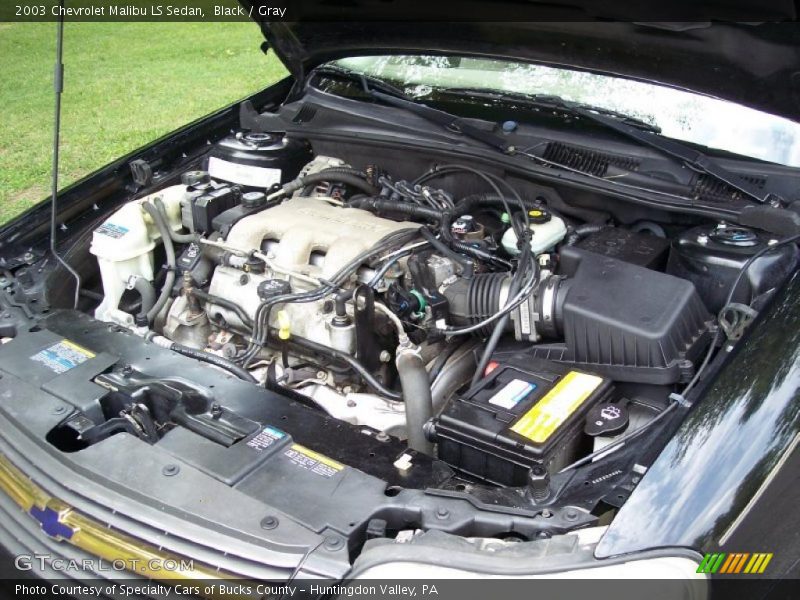Black / Gray 2003 Chevrolet Malibu LS Sedan