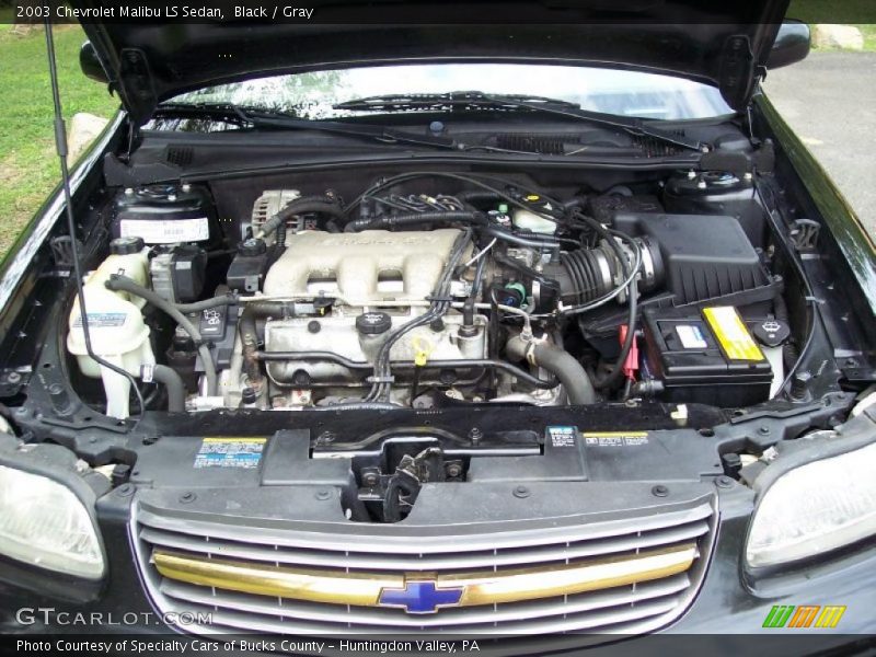 Black / Gray 2003 Chevrolet Malibu LS Sedan