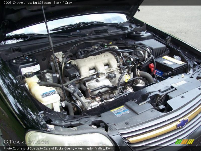 Black / Gray 2003 Chevrolet Malibu LS Sedan