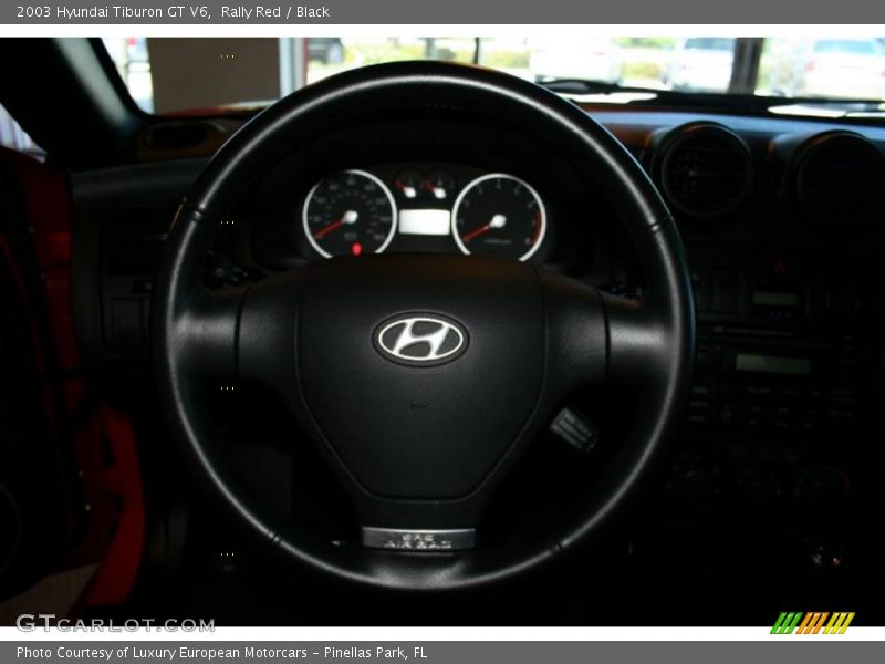 Rally Red / Black 2003 Hyundai Tiburon GT V6