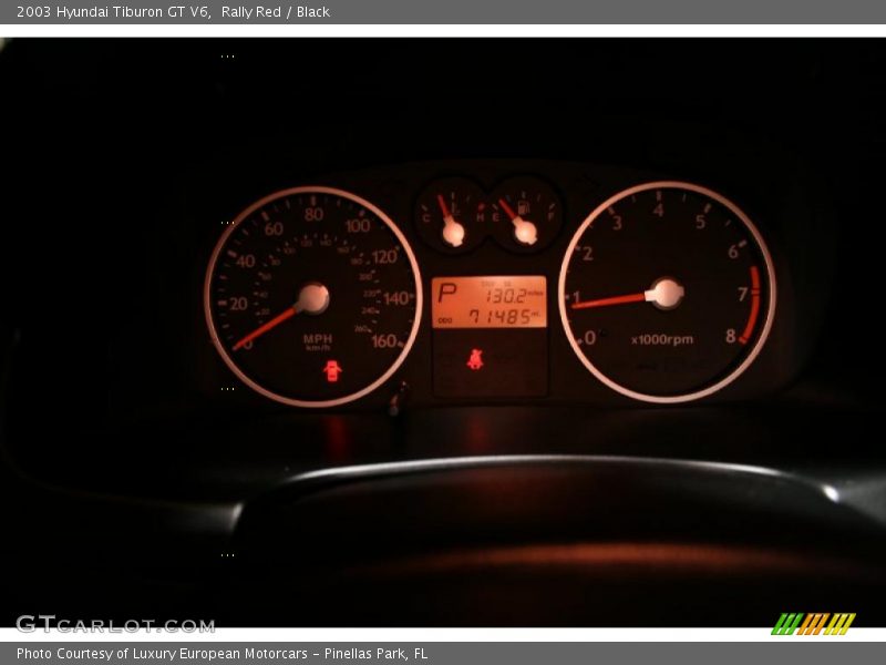 Rally Red / Black 2003 Hyundai Tiburon GT V6