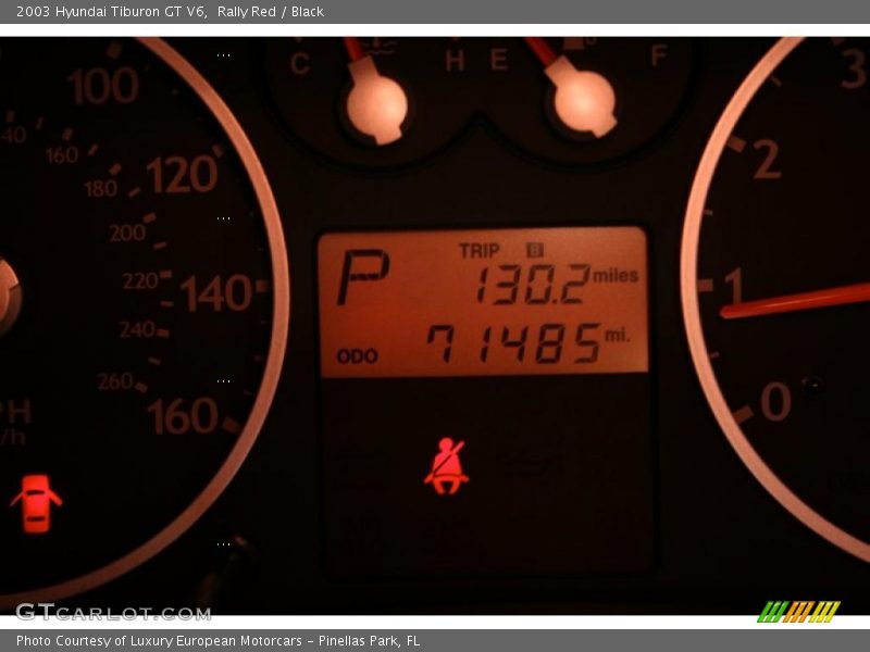 Rally Red / Black 2003 Hyundai Tiburon GT V6