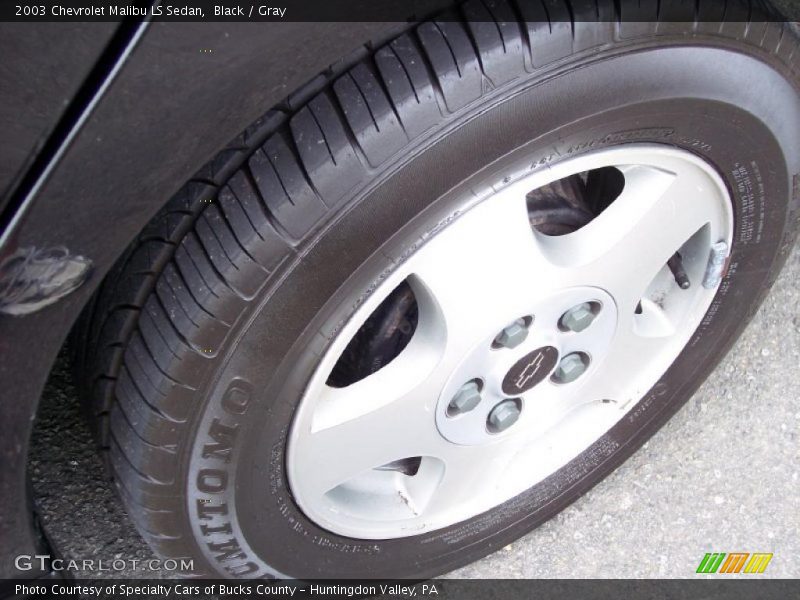 Black / Gray 2003 Chevrolet Malibu LS Sedan