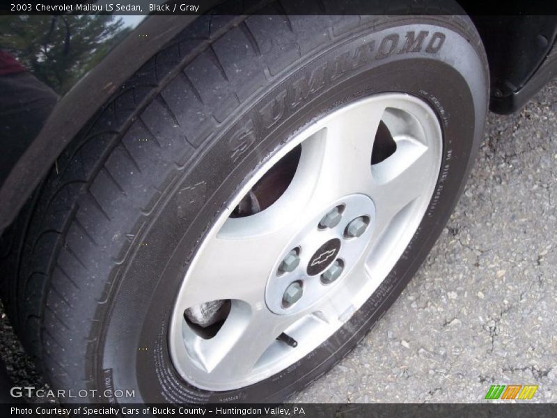 Black / Gray 2003 Chevrolet Malibu LS Sedan