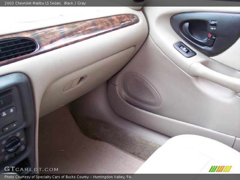 Black / Gray 2003 Chevrolet Malibu LS Sedan