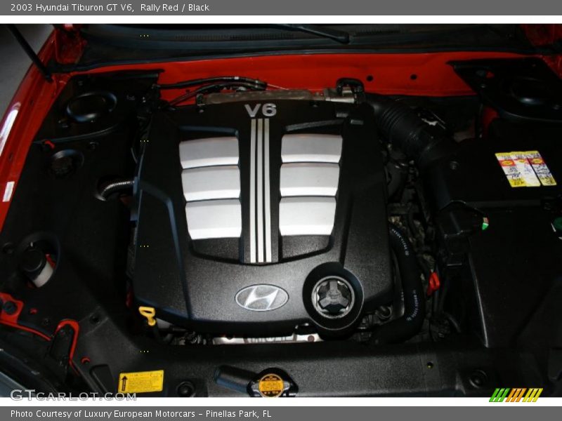Rally Red / Black 2003 Hyundai Tiburon GT V6