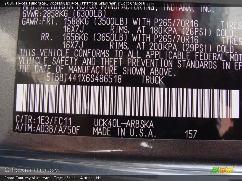 Phantom Gray Pearl / Light Charcoal 2006 Toyota Tundra SR5 Access Cab 4x4