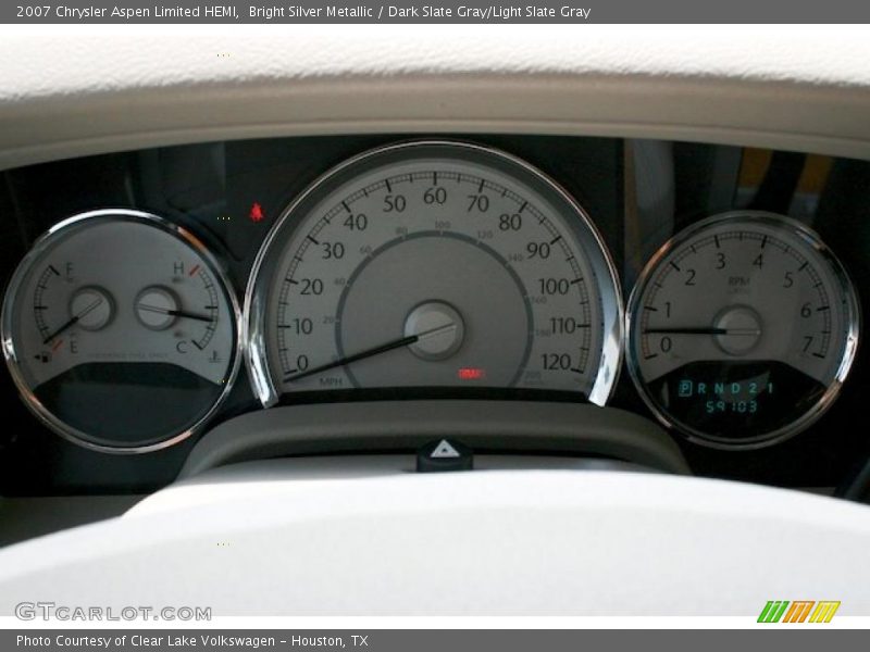 Bright Silver Metallic / Dark Slate Gray/Light Slate Gray 2007 Chrysler Aspen Limited HEMI