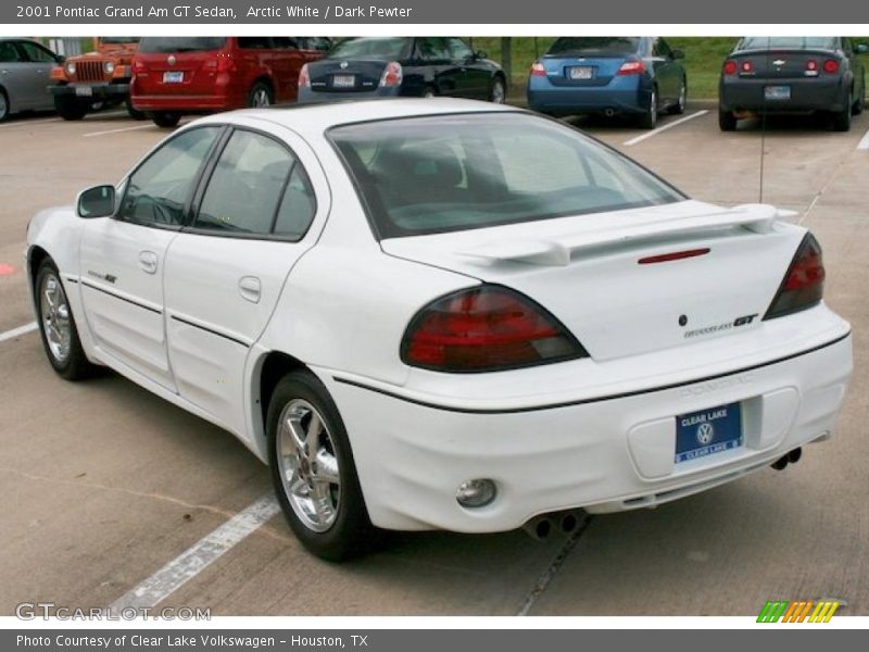 Arctic White / Dark Pewter 2001 Pontiac Grand Am GT Sedan