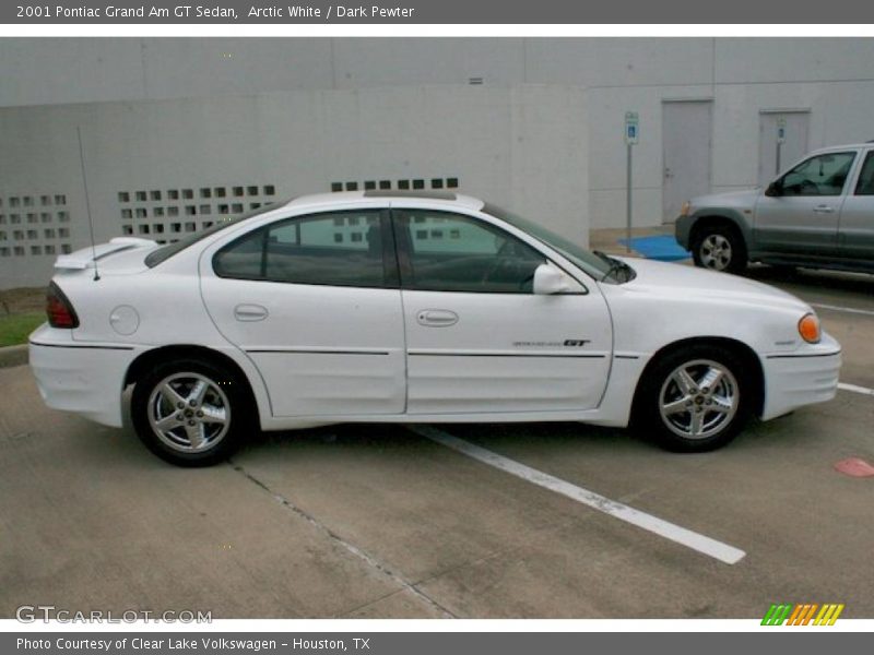 Arctic White / Dark Pewter 2001 Pontiac Grand Am GT Sedan