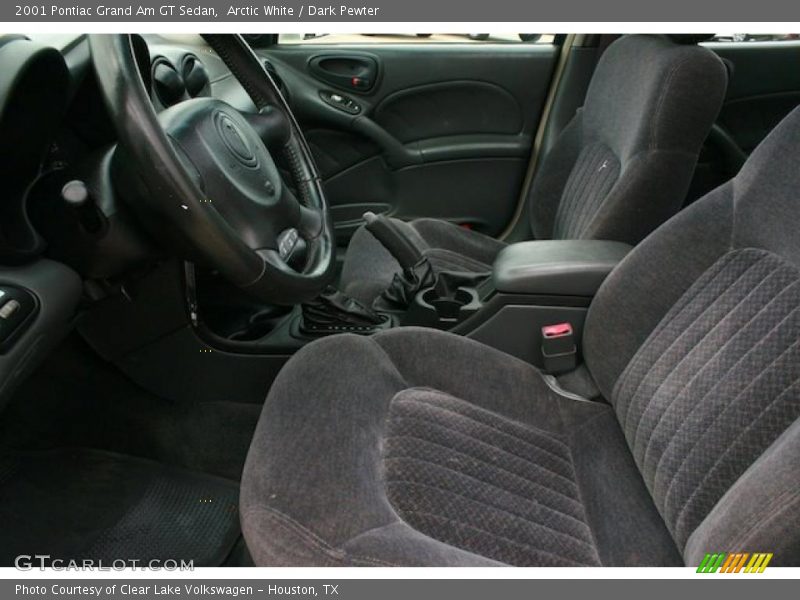 Arctic White / Dark Pewter 2001 Pontiac Grand Am GT Sedan