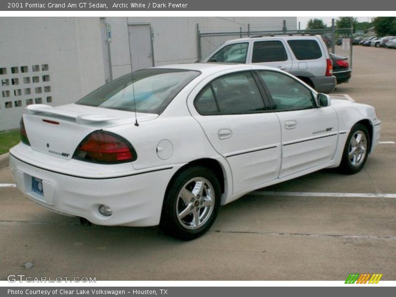 Arctic White / Dark Pewter 2001 Pontiac Grand Am GT Sedan