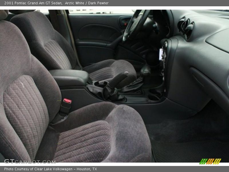 Arctic White / Dark Pewter 2001 Pontiac Grand Am GT Sedan