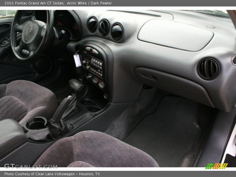 Arctic White / Dark Pewter 2001 Pontiac Grand Am GT Sedan