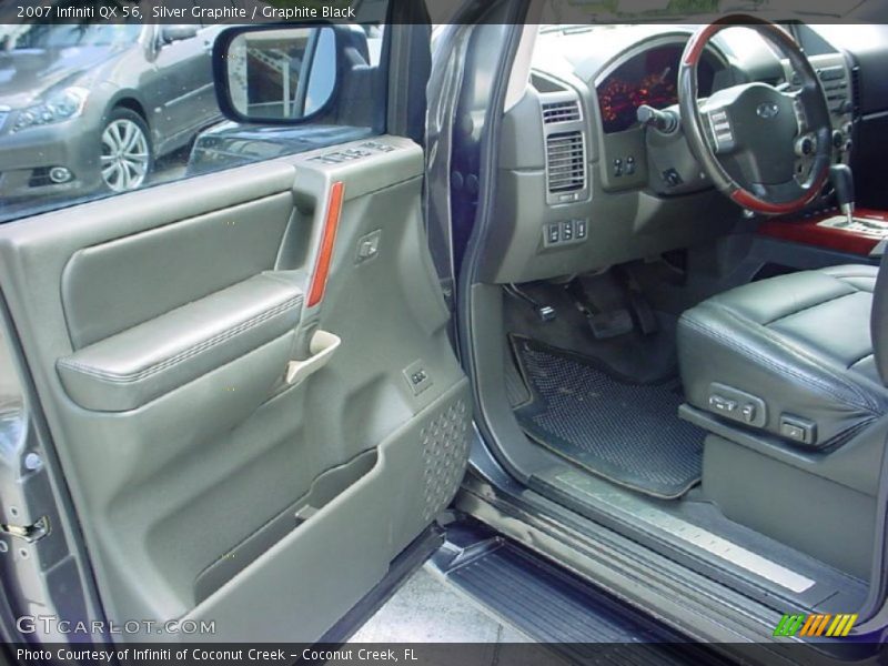 Silver Graphite / Graphite Black 2007 Infiniti QX 56