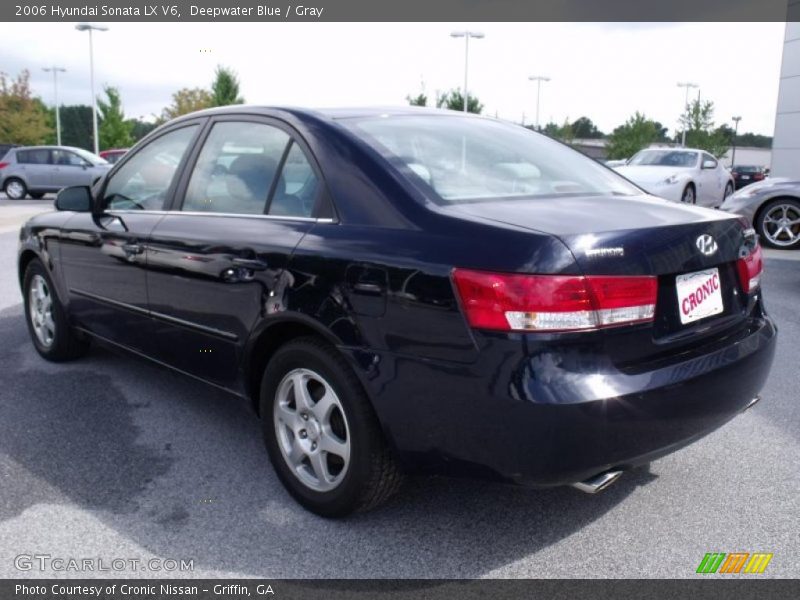 Deepwater Blue / Gray 2006 Hyundai Sonata LX V6