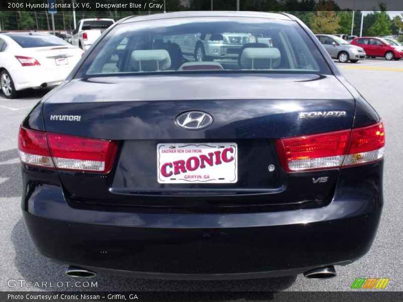 Deepwater Blue / Gray 2006 Hyundai Sonata LX V6