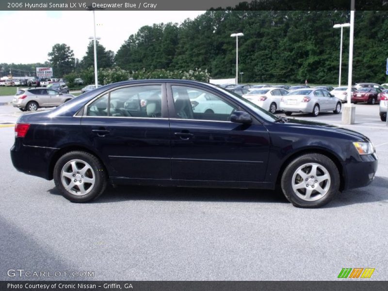 Deepwater Blue / Gray 2006 Hyundai Sonata LX V6