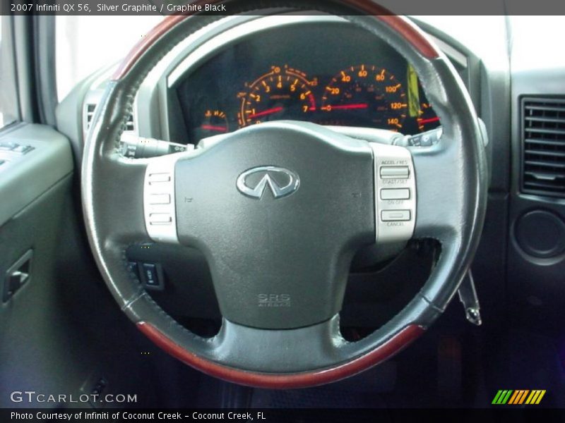 Silver Graphite / Graphite Black 2007 Infiniti QX 56
