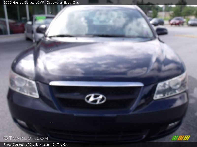 Deepwater Blue / Gray 2006 Hyundai Sonata LX V6