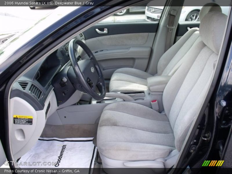 Deepwater Blue / Gray 2006 Hyundai Sonata LX V6