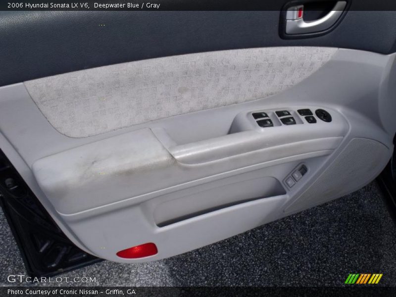 Deepwater Blue / Gray 2006 Hyundai Sonata LX V6