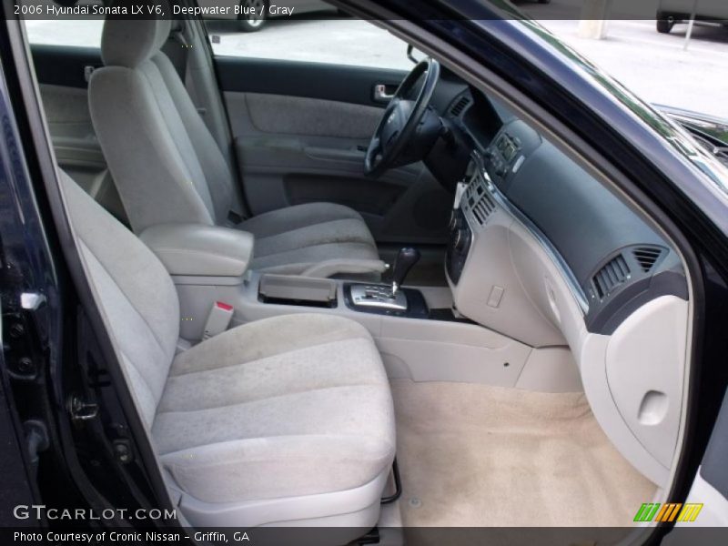 Deepwater Blue / Gray 2006 Hyundai Sonata LX V6
