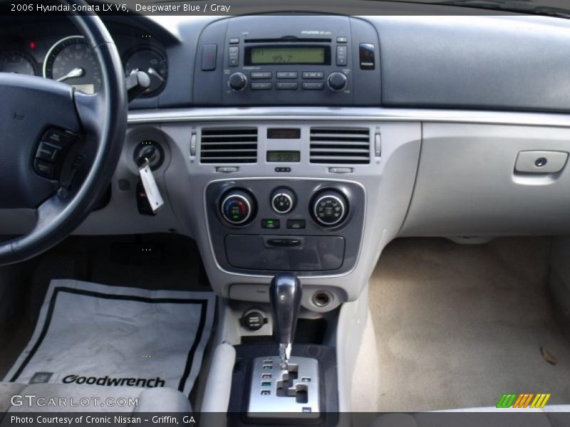 Deepwater Blue / Gray 2006 Hyundai Sonata LX V6
