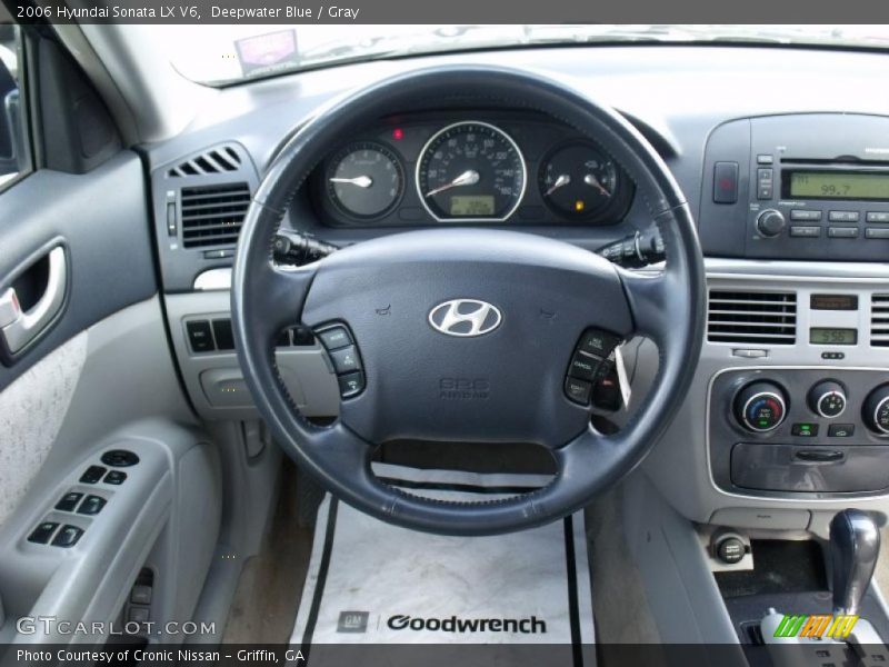 Deepwater Blue / Gray 2006 Hyundai Sonata LX V6