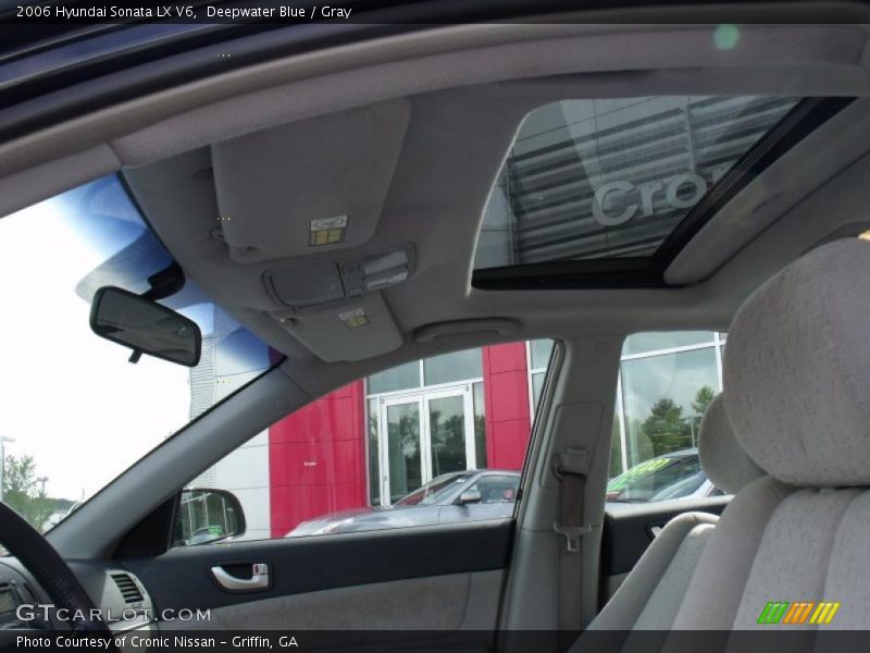Deepwater Blue / Gray 2006 Hyundai Sonata LX V6