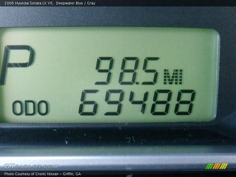 Deepwater Blue / Gray 2006 Hyundai Sonata LX V6