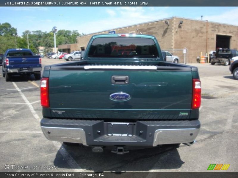 Forest Green Metallic / Steel Gray 2011 Ford F250 Super Duty XLT SuperCab 4x4
