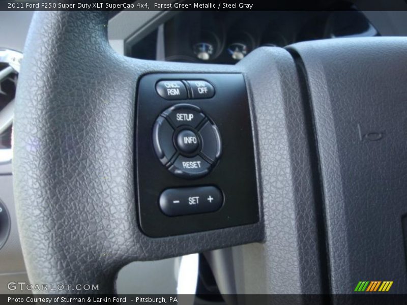 Forest Green Metallic / Steel Gray 2011 Ford F250 Super Duty XLT SuperCab 4x4