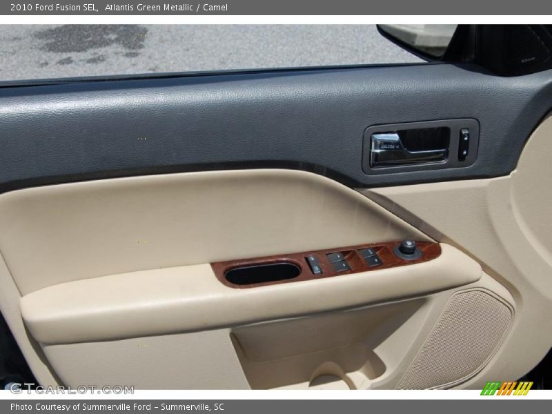 Atlantis Green Metallic / Camel 2010 Ford Fusion SEL