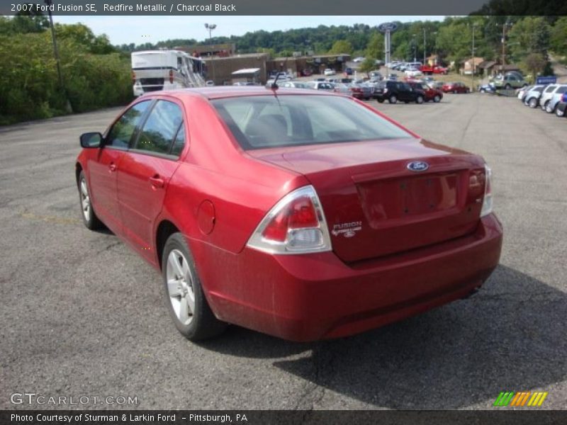 Redfire Metallic / Charcoal Black 2007 Ford Fusion SE