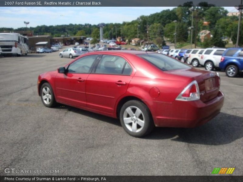 Redfire Metallic / Charcoal Black 2007 Ford Fusion SE