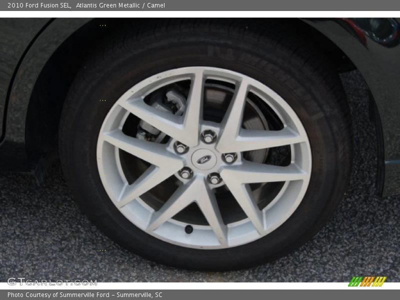 Atlantis Green Metallic / Camel 2010 Ford Fusion SEL