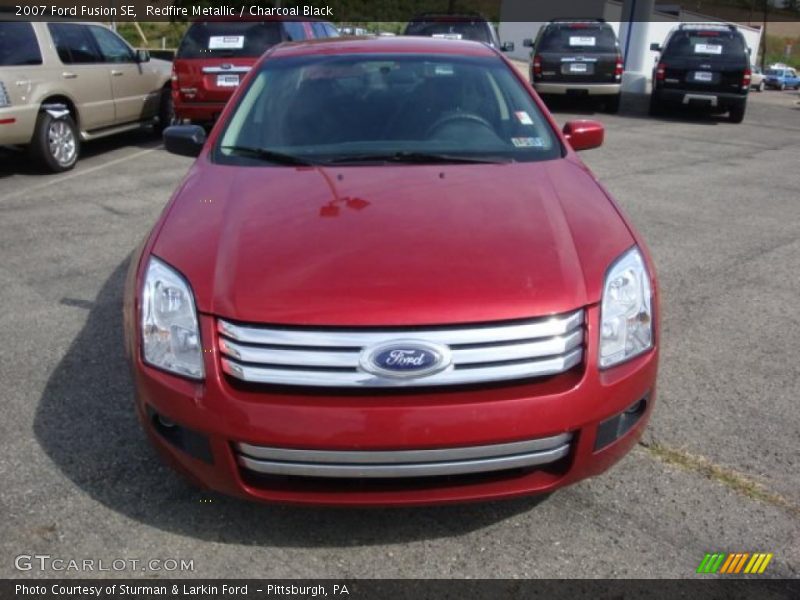 Redfire Metallic / Charcoal Black 2007 Ford Fusion SE