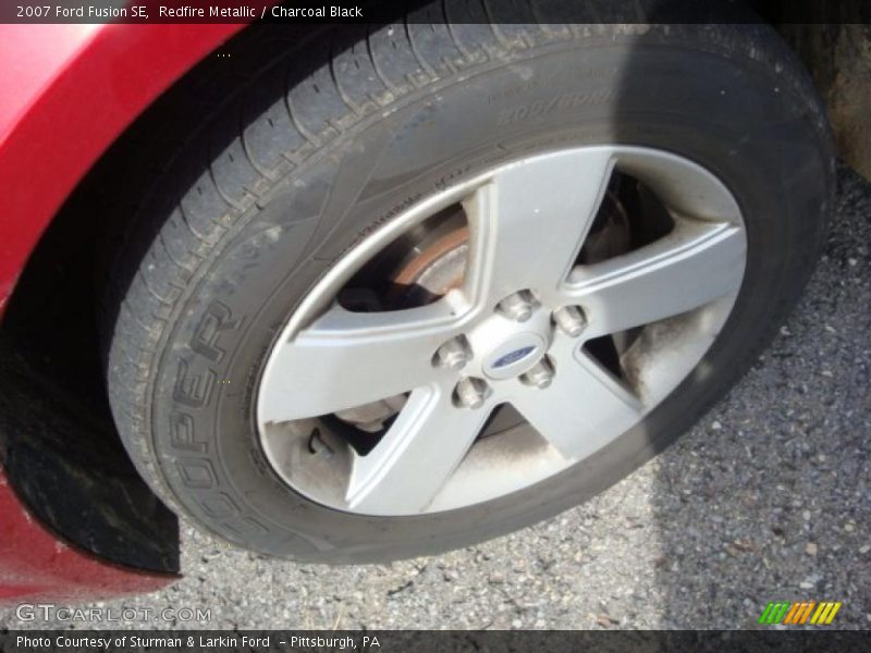 Redfire Metallic / Charcoal Black 2007 Ford Fusion SE