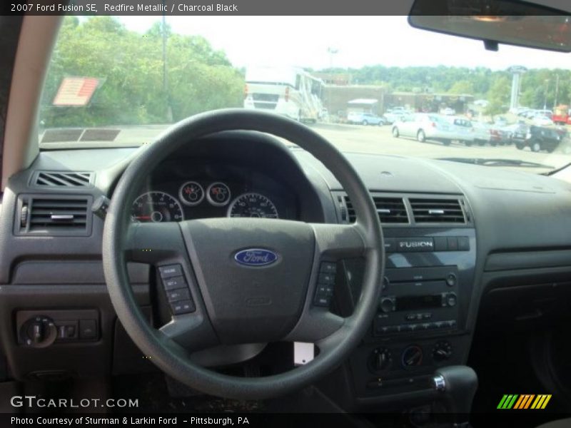 Redfire Metallic / Charcoal Black 2007 Ford Fusion SE