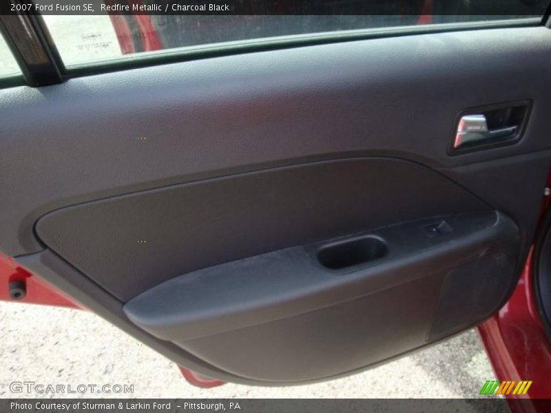 Redfire Metallic / Charcoal Black 2007 Ford Fusion SE