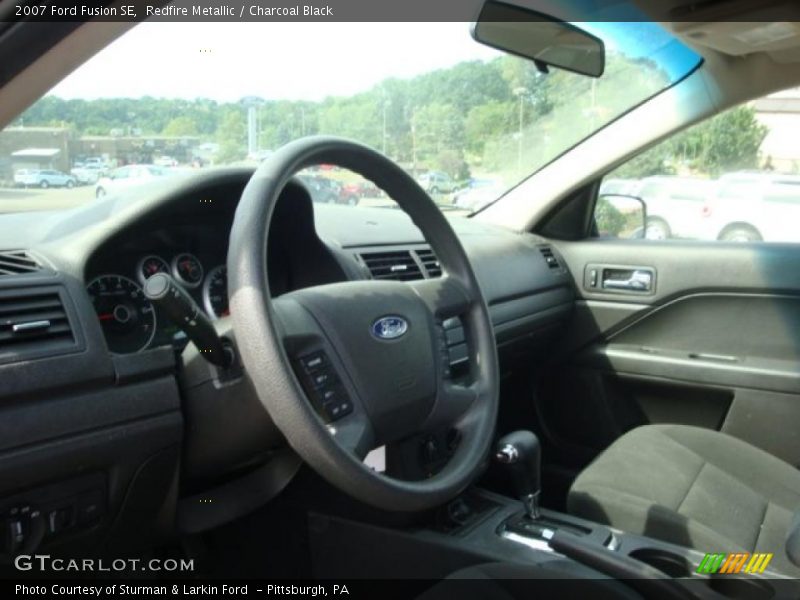 Redfire Metallic / Charcoal Black 2007 Ford Fusion SE
