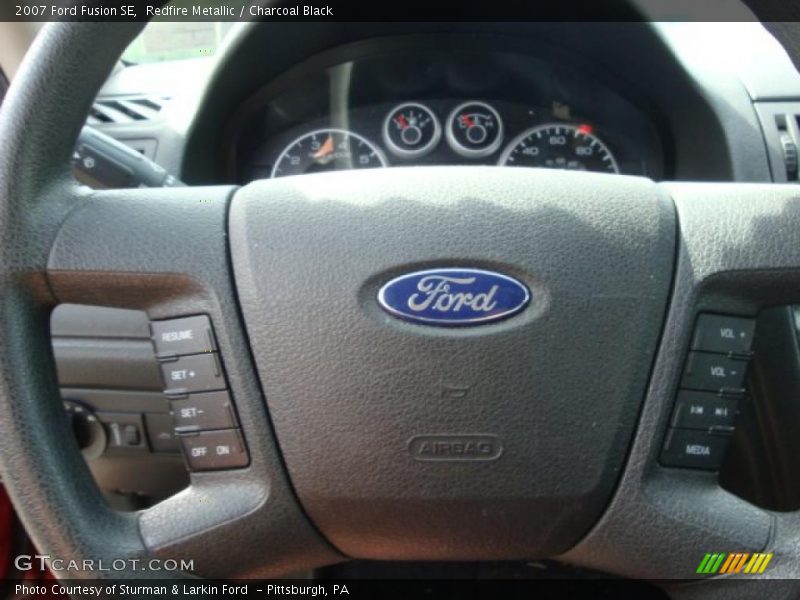Redfire Metallic / Charcoal Black 2007 Ford Fusion SE