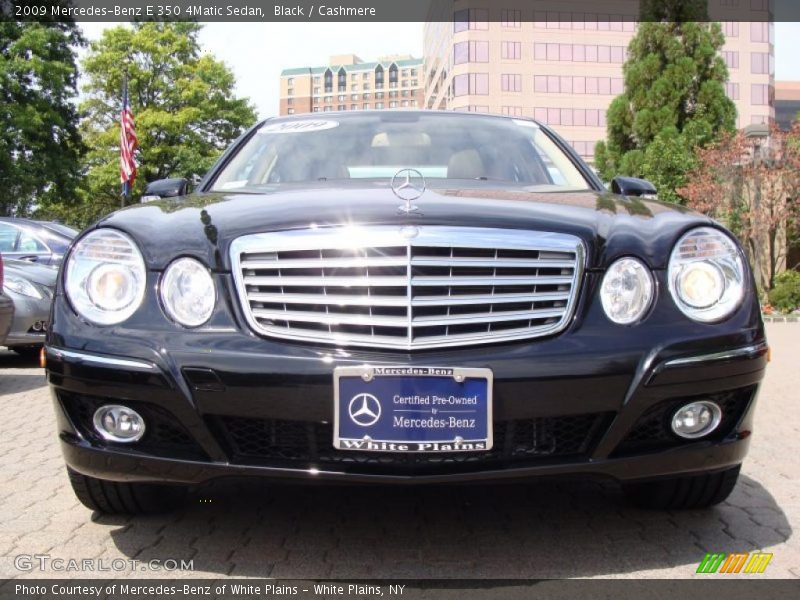 Black / Cashmere 2009 Mercedes-Benz E 350 4Matic Sedan