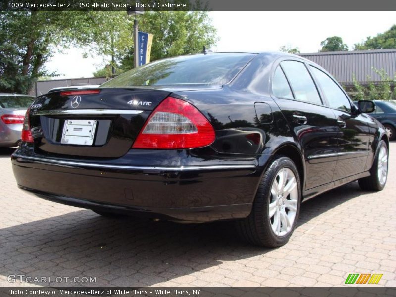 Black / Cashmere 2009 Mercedes-Benz E 350 4Matic Sedan