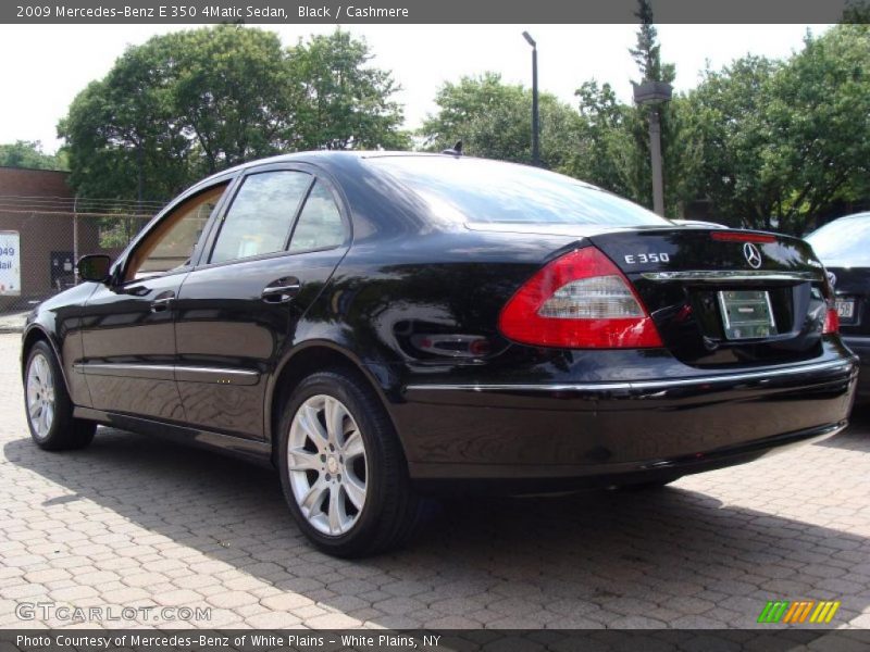 Black / Cashmere 2009 Mercedes-Benz E 350 4Matic Sedan