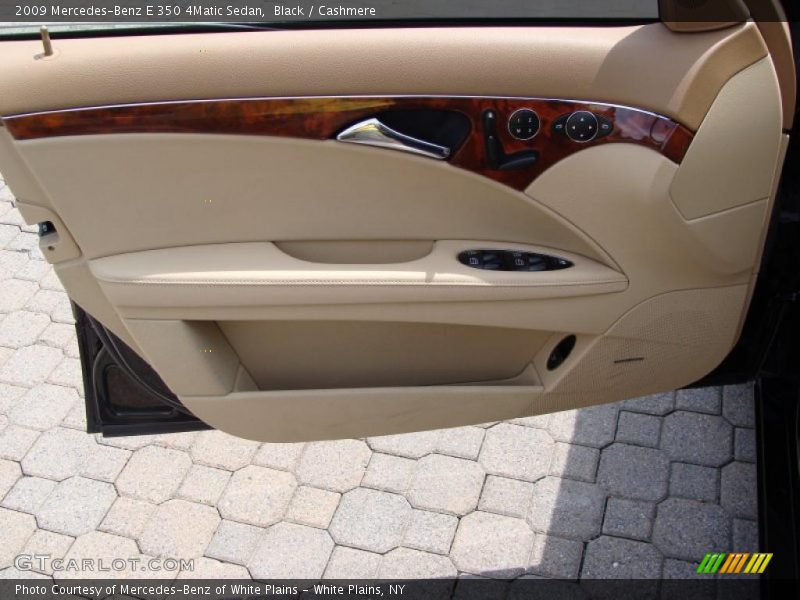 Black / Cashmere 2009 Mercedes-Benz E 350 4Matic Sedan