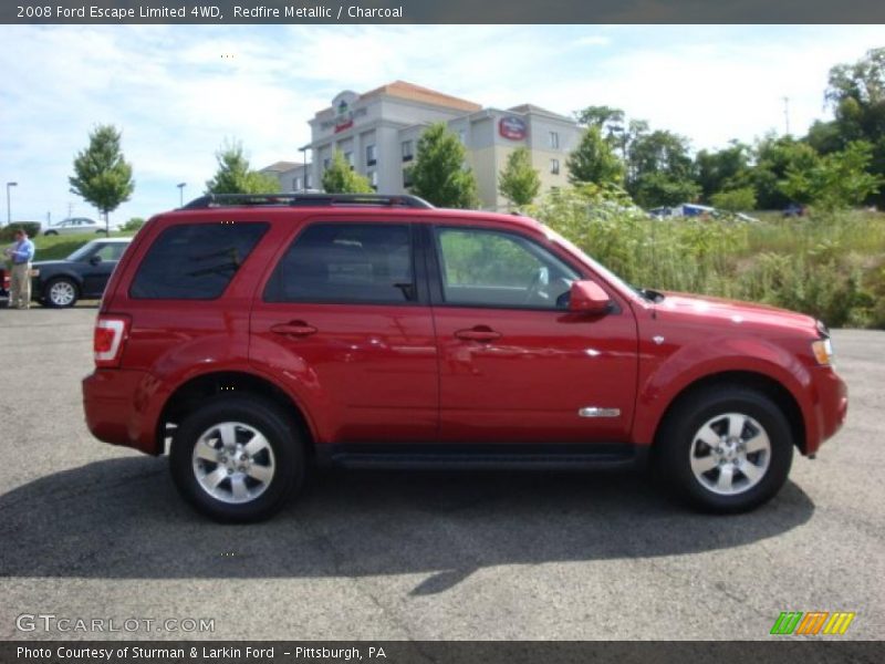 Redfire Metallic / Charcoal 2008 Ford Escape Limited 4WD