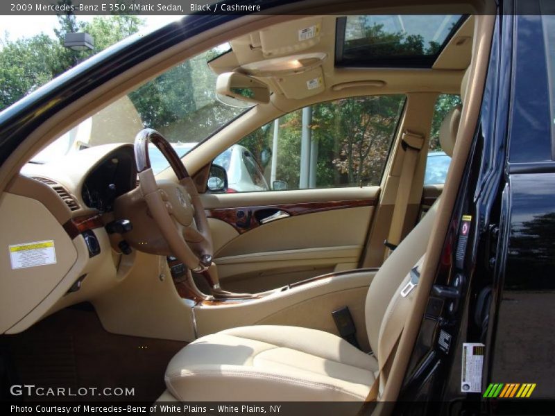 Black / Cashmere 2009 Mercedes-Benz E 350 4Matic Sedan